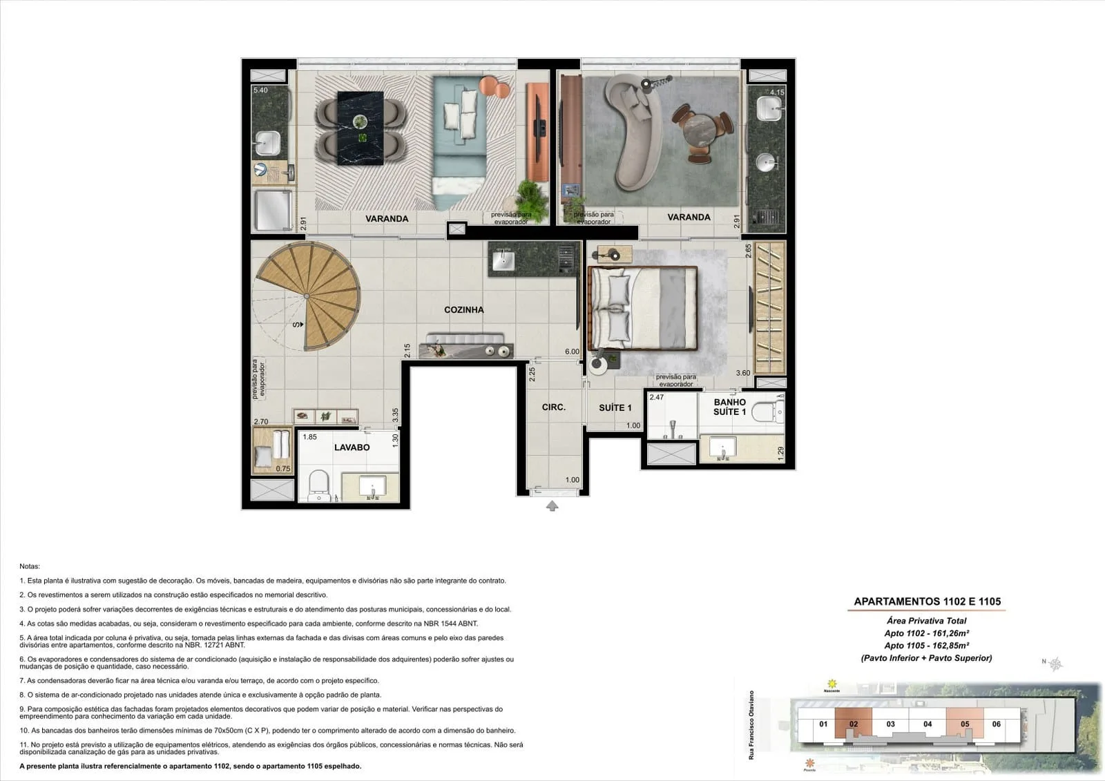 Planta 3: On The Sea, apartamento de alto padrão no Arpoador, Rio de Janeiro