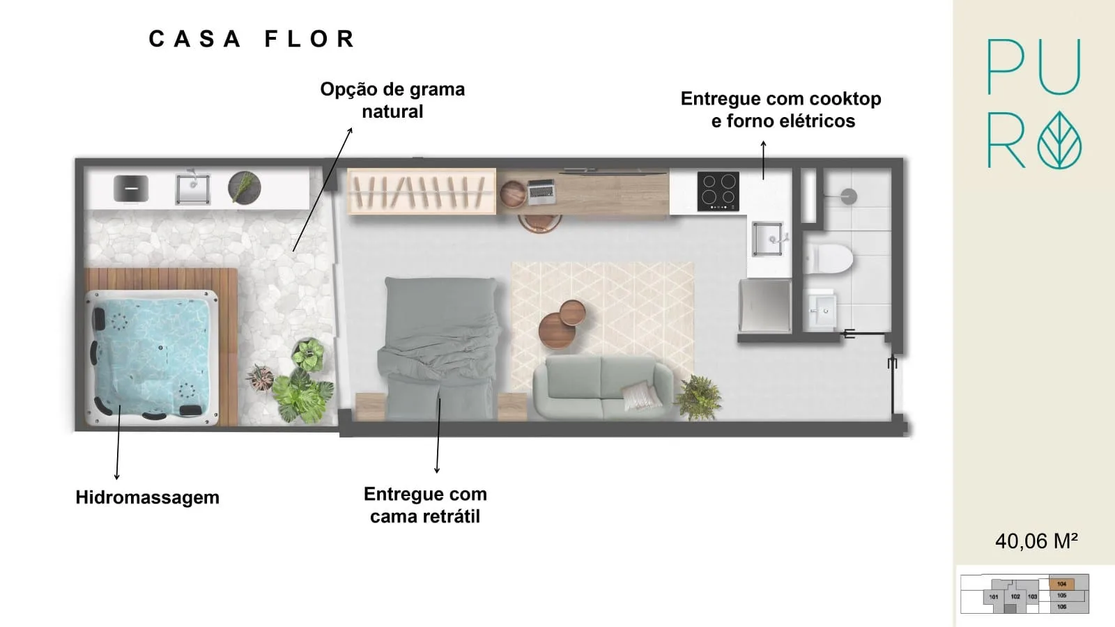 Planta 6: Puro Jardim Botânico, casa de alto padrão no Jardim Botânico, Rio de Janeiro