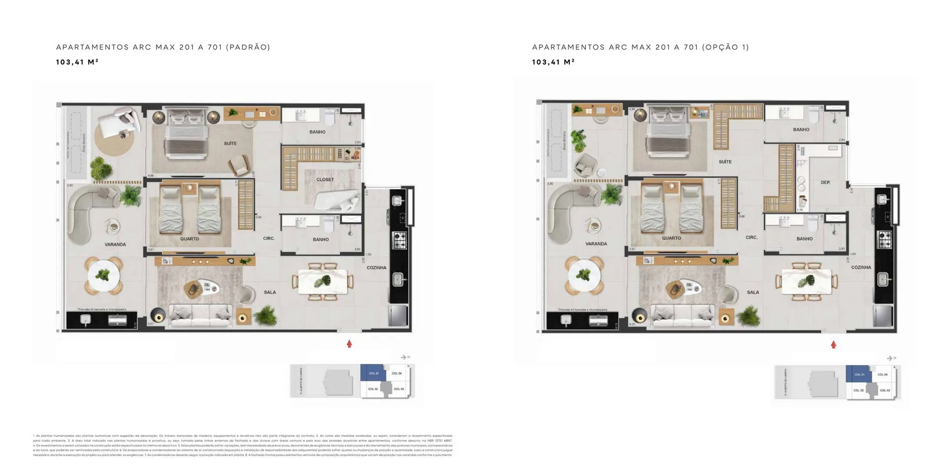 Planta 4: Arc Ipanema, apartamento de alto padrão em Ipanema, Rio de Janeiro