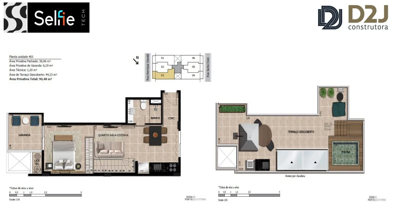 Planta 10: Selfie Tech Copacabana, apartamento de alto padrão em Copacabana, Rio de Janeiro