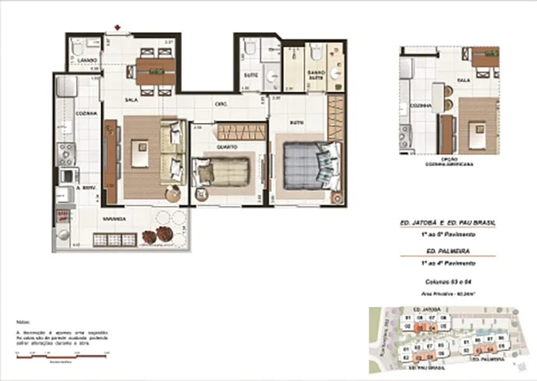 Planta 2: Grand Village Freguesia Residence Club, apartamento de alto padrão em Outro, Rio de Janeiro