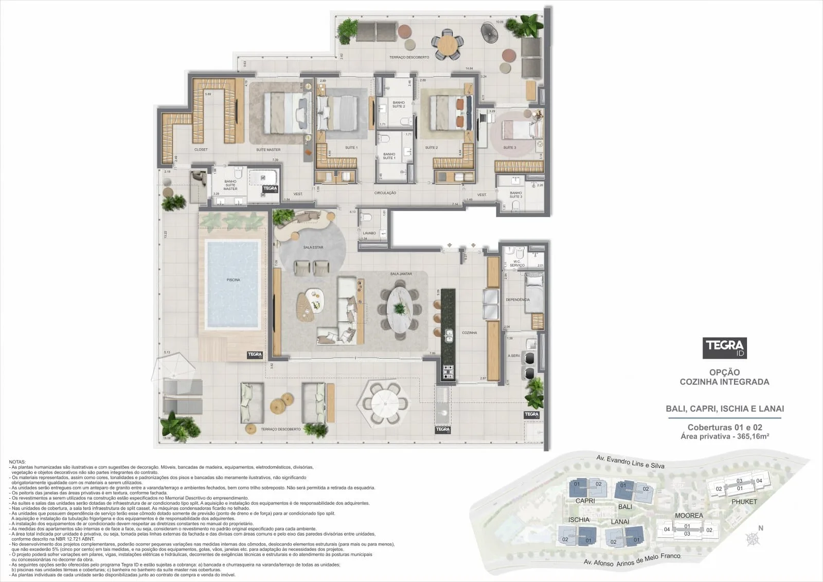 Planta 4: Gaea Home Resort, apartamento de alto padrão na Barra da Tijuca, Rio de Janeiro