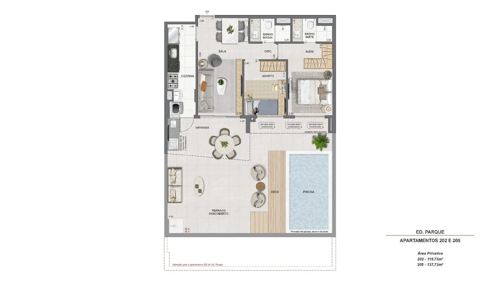 Planta 48: Endless Peninsula, apartamento de alto padrão na Barra da Tijuca, Rio de Janeiro