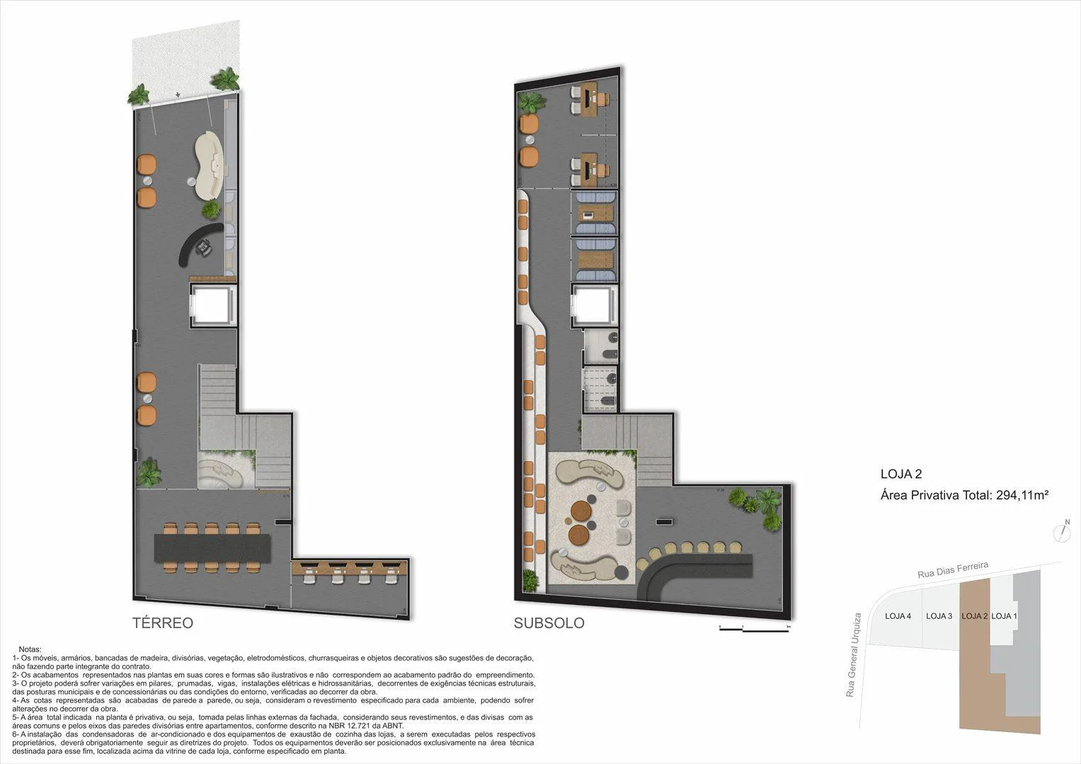 Planta 20: Dias Ferreira Leblon Studios, studio de alto padrão no Leblon, Rio de Janeiro