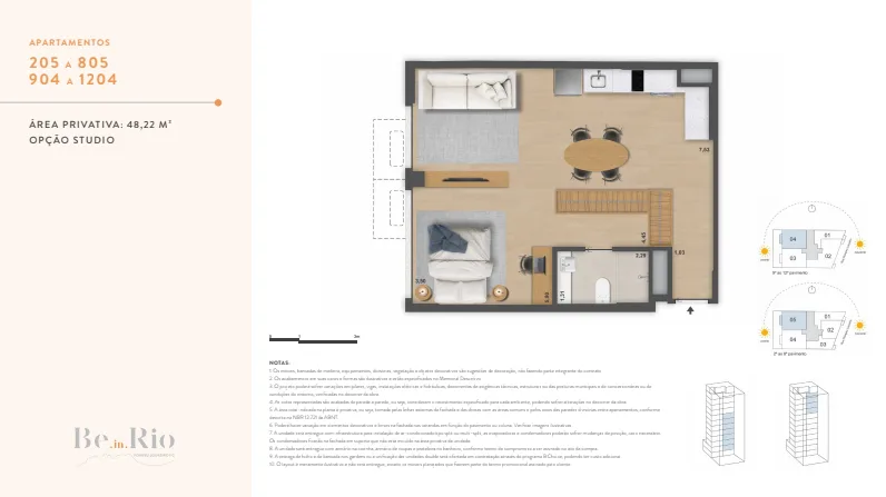 Planta 10: Ben in Rio Pompeu Loureiro, apartamento de alto padrão em Copacabana, Rio de Janeiro