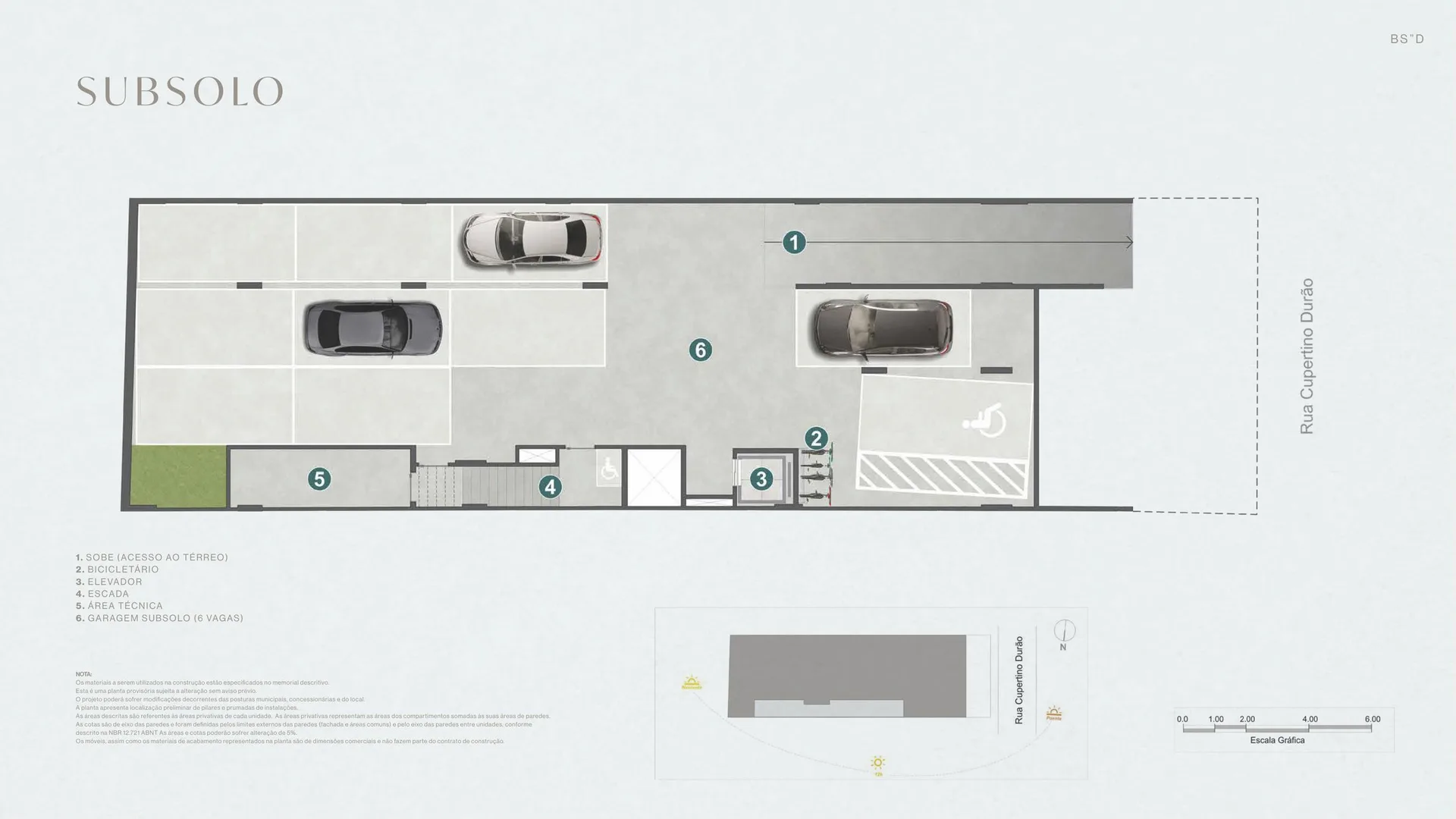 Planta 6: Bruma Mozak, apartamento de alto padrão no Leblon, Rio de Janeiro