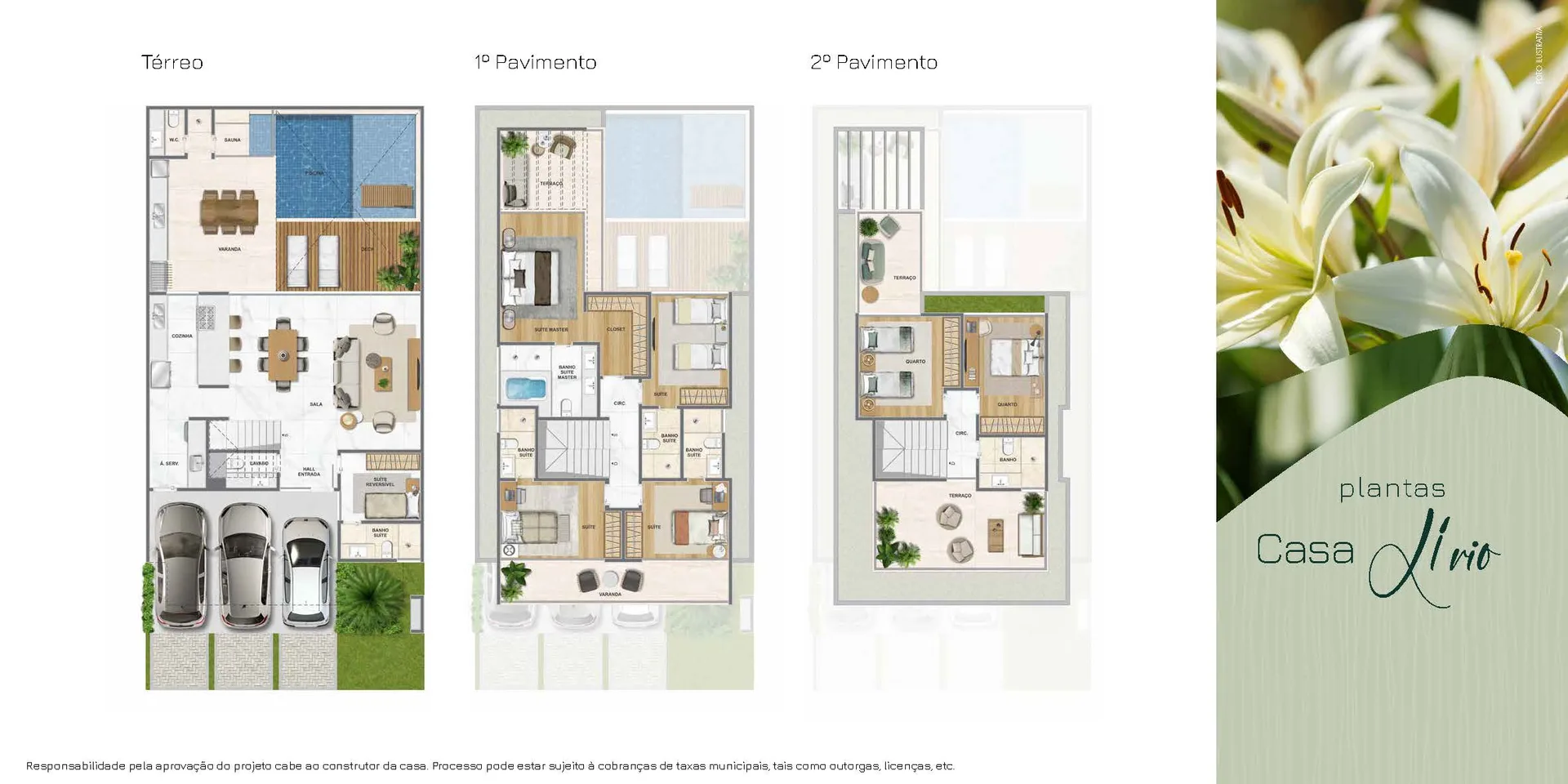 Planta 3: Bothanica Park Recreio, casa de alto padrão no Recreio dos Bandeirantes, Rio de Janeiro