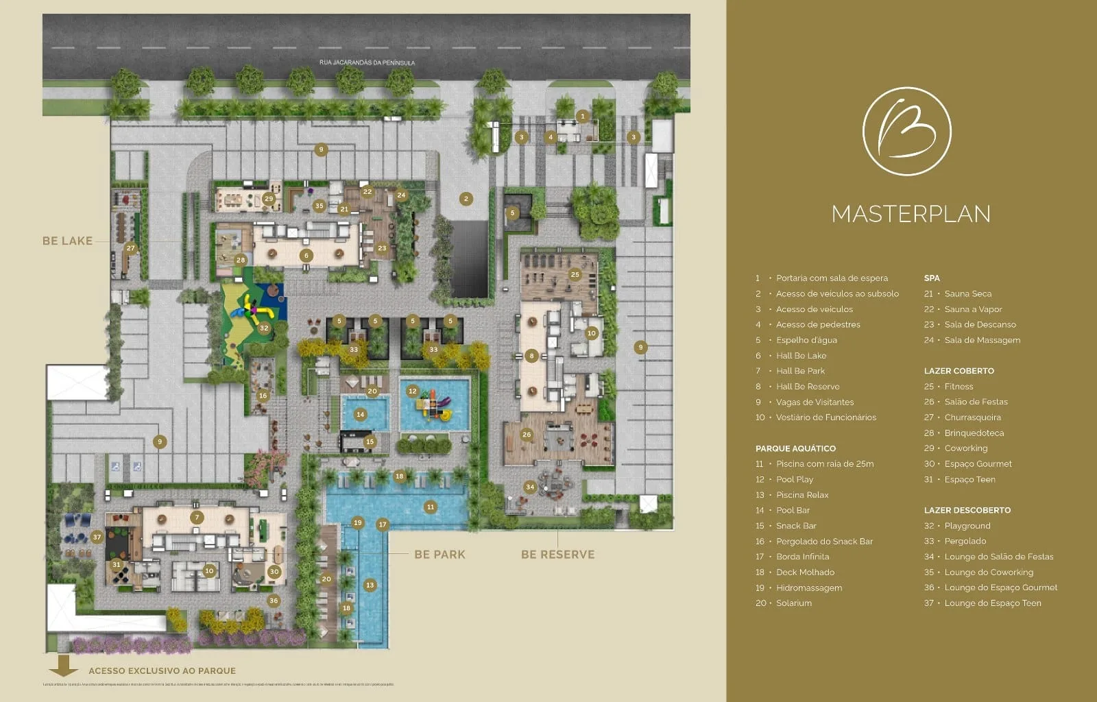 Planta 1: Be Peninsula, apartamento de alto padrão na Barra da Tijuca, Rio de Janeiro