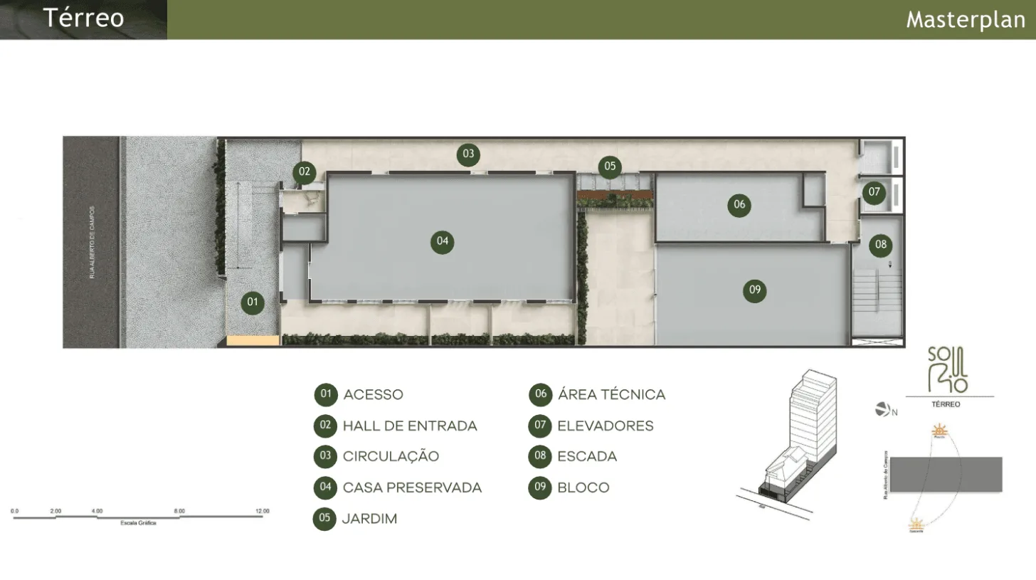 Planta 5: Soul Rio Ipanema, studio de alto padrão em Ipanema, Rio de Janeiro
