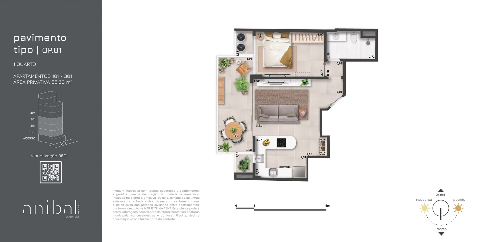 Planta 2: Anibal 221 Residencial, apartamento de alto padrão em Ipanema, Rio de Janeiro