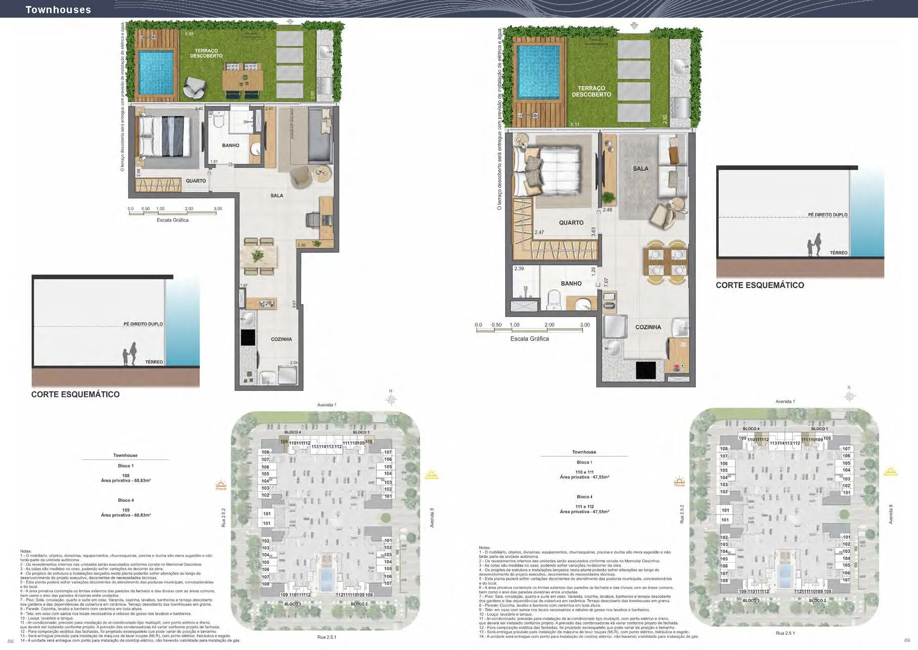 Planta 3: Arte Wave Residences, studio de alto padrão na Barra da Tijuca, Rio de Janeiro