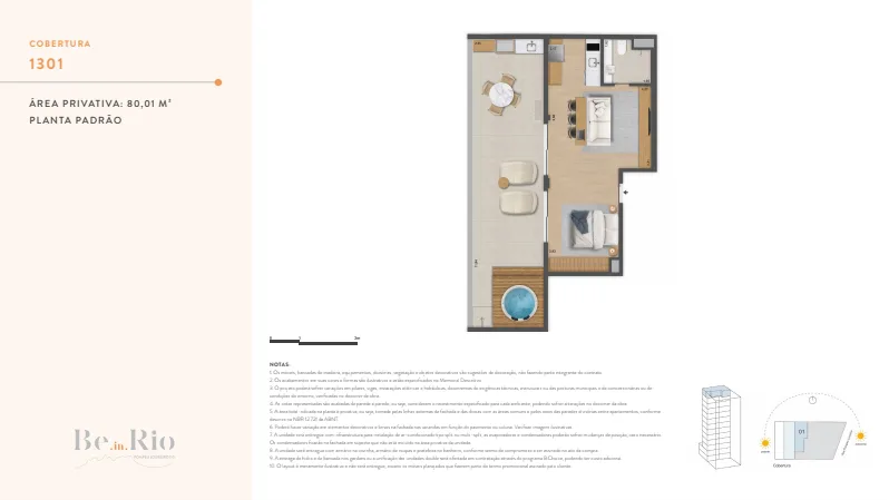 Planta 11: Ben in Rio Pompeu Loureiro, apartamento de alto padrão em Copacabana, Rio de Janeiro