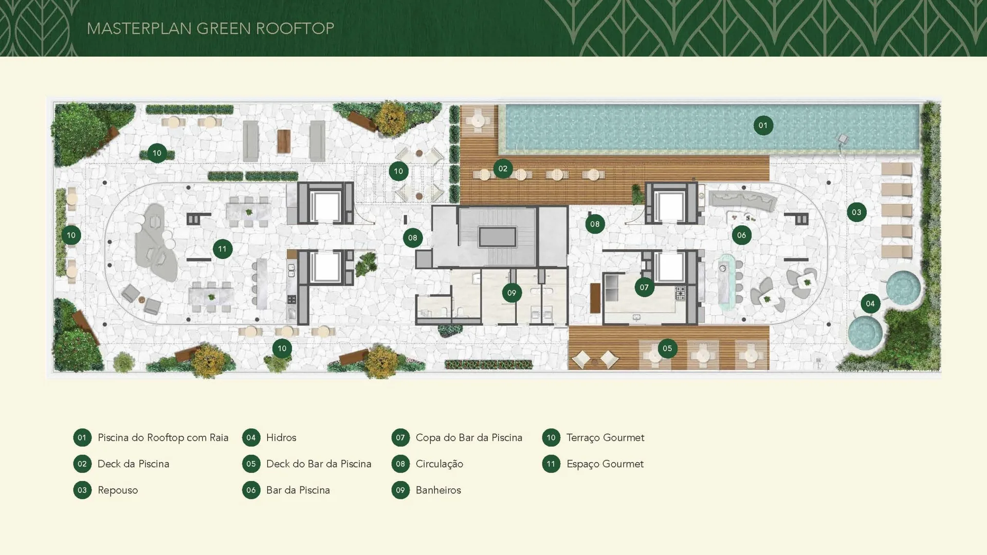 Planta 2: Green Park Barra, apartamento de alto padrão na Barra da Tijuca, Rio de Janeiro