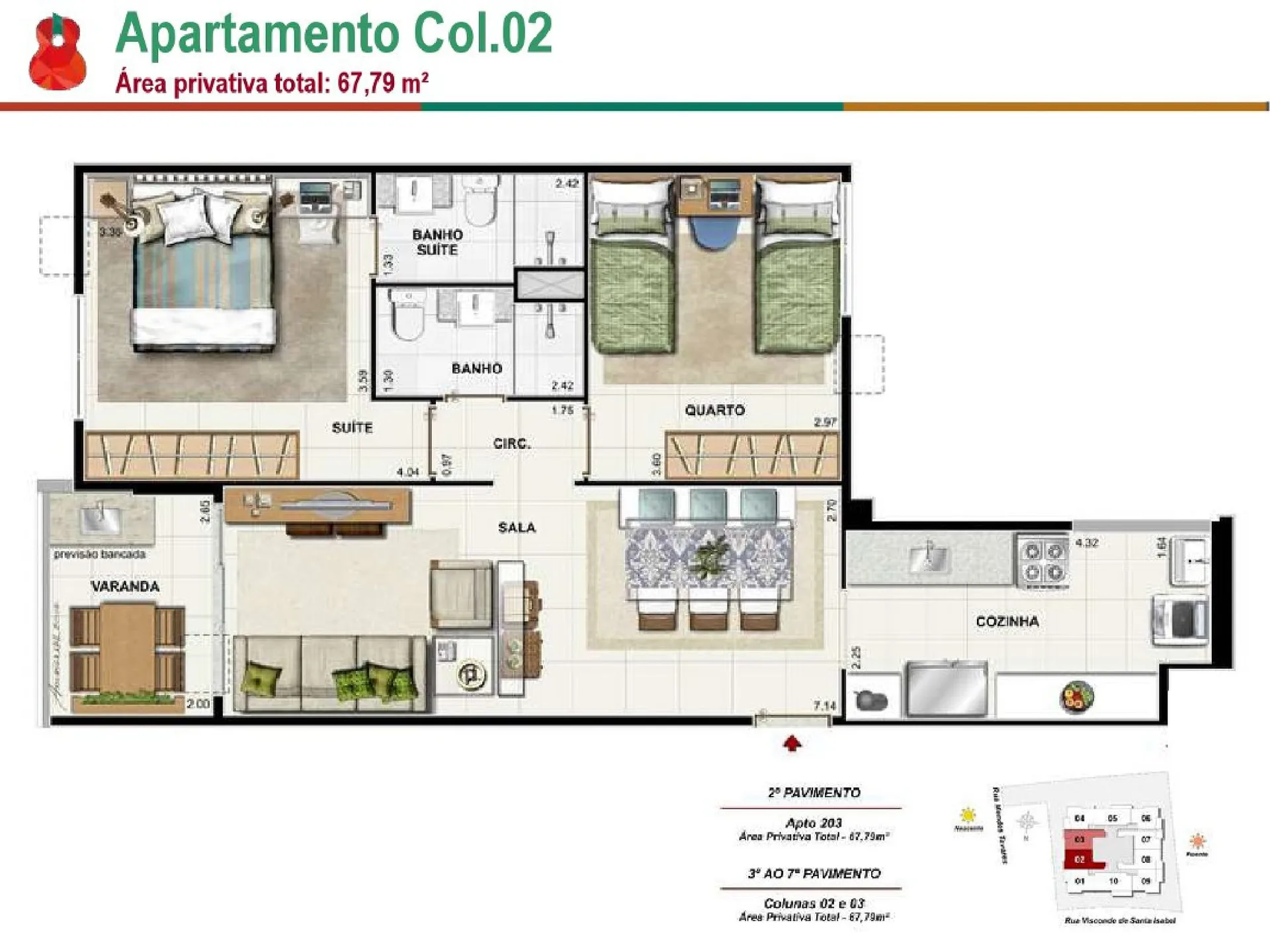 Planta 6: Vila Bela Residencial, apartamento de alto padrão em Outro, Rio de Janeiro