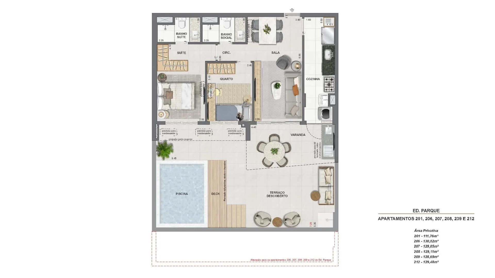 Planta 47: Endless Peninsula, apartamento de alto padrão na Barra da Tijuca, Rio de Janeiro