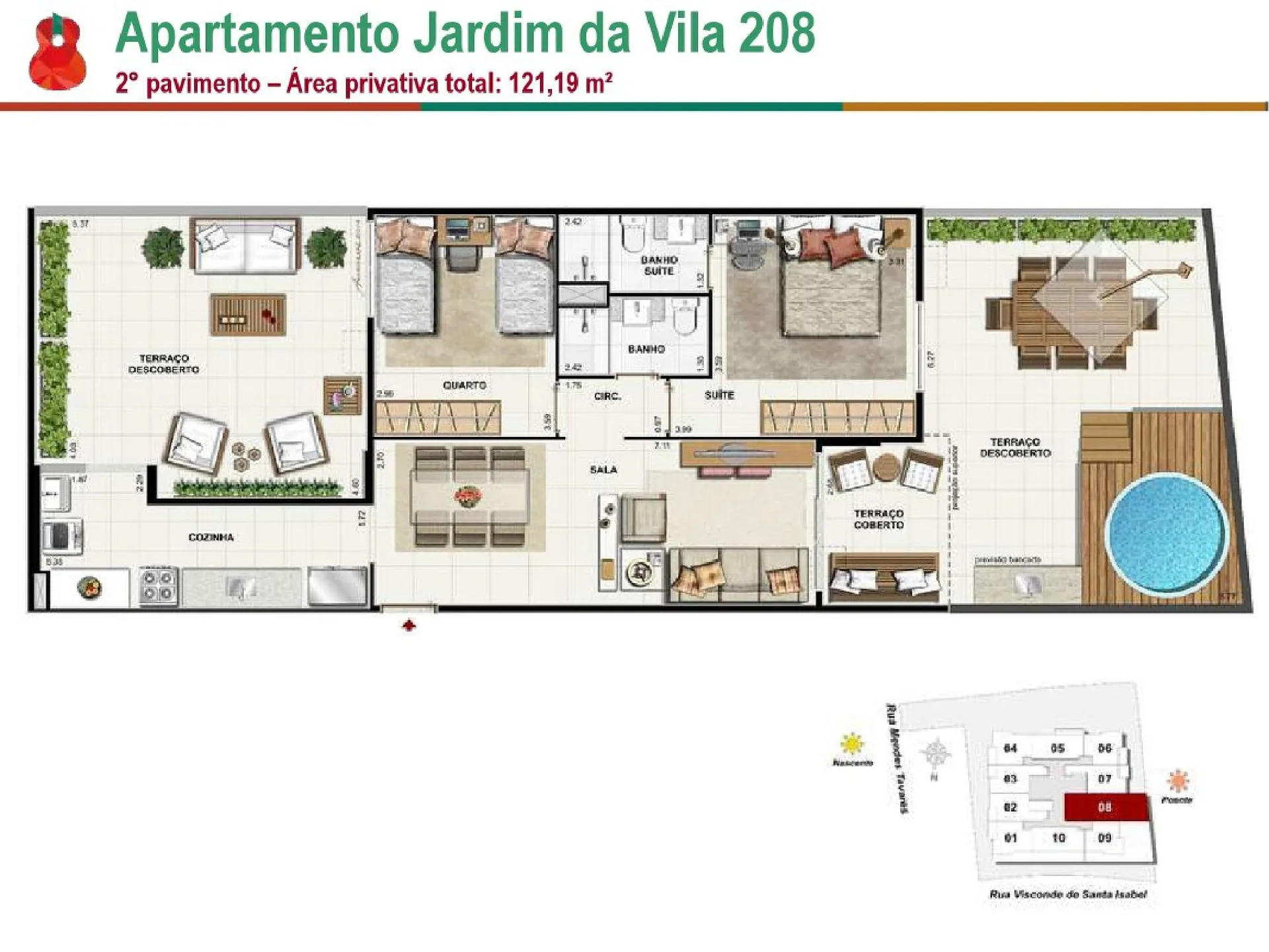 Planta 3: Vila Bela Residencial, apartamento de alto padrão em Outro, Rio de Janeiro