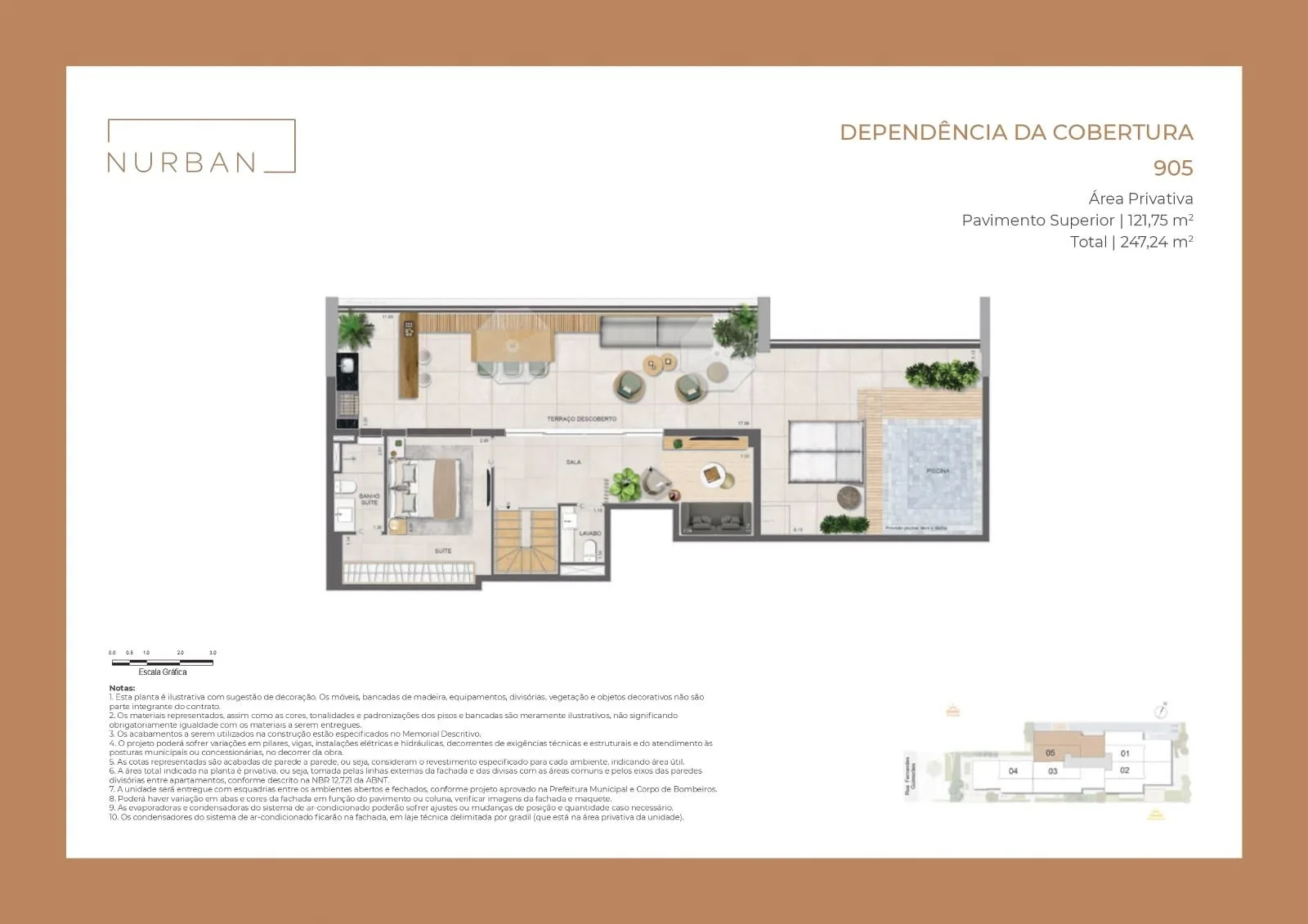 Planta 16: Nurban Botafogo, apartamento de alto padrão em Botafogo, Rio de Janeiro