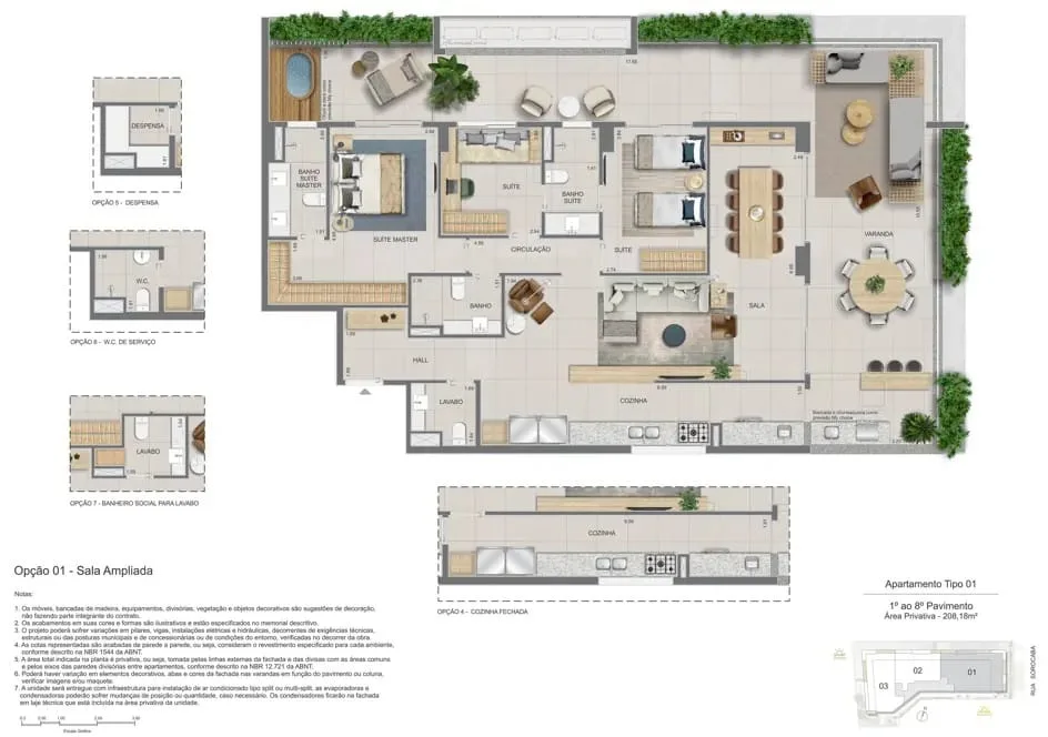Planta 2: Zenture Residencial, apartamento de alto padrão em Botafogo, Rio de Janeiro