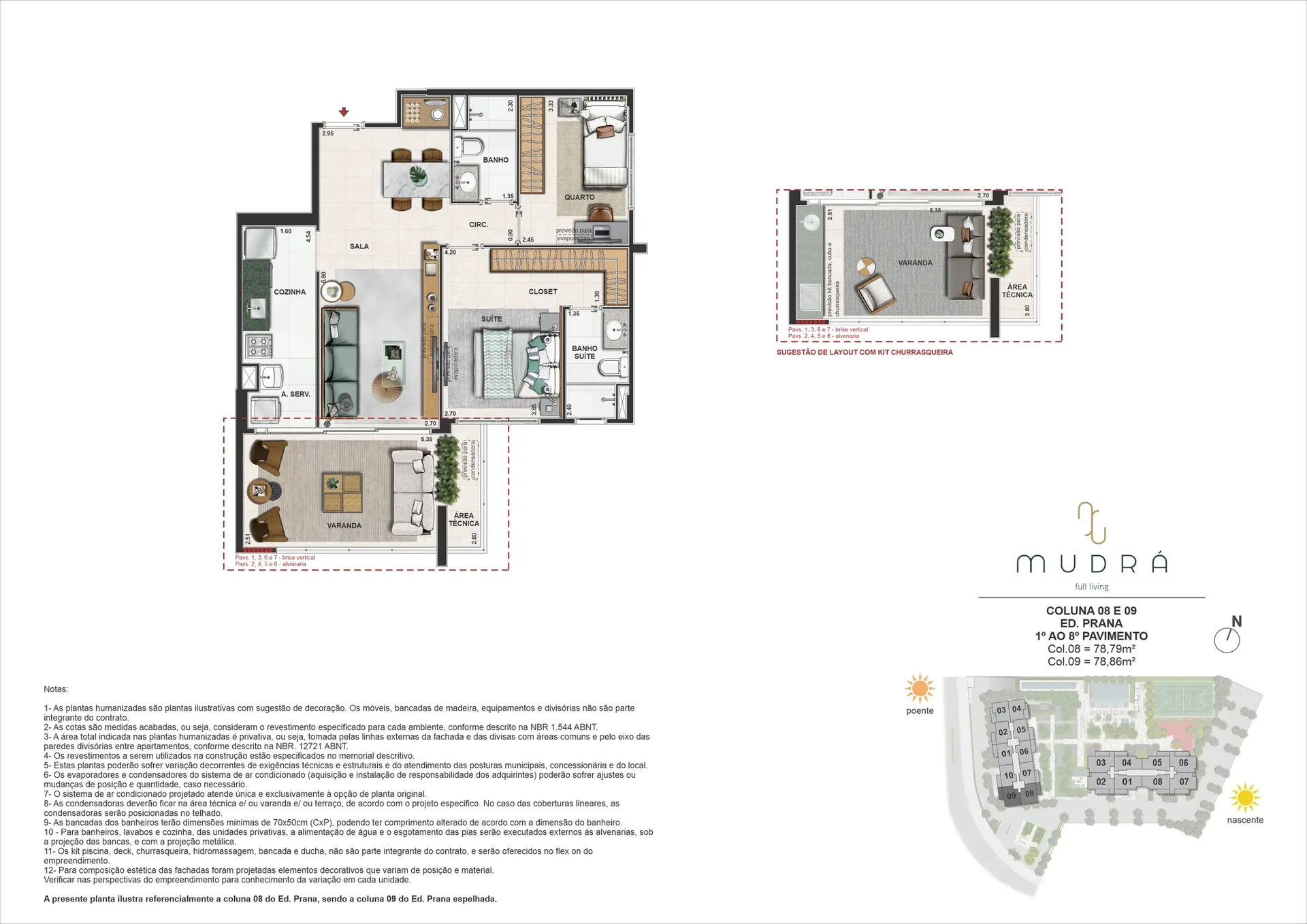 Planta 8: Barra Family Resort, apartamento de alto padrão no Recreio dos Bandeirantes, Rio de Janeiro