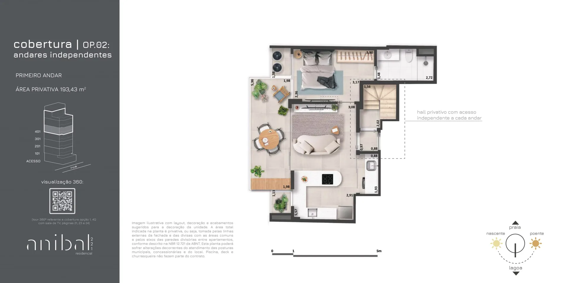Planta 8: Anibal 221 Residencial, apartamento de alto padrão em Ipanema, Rio de Janeiro