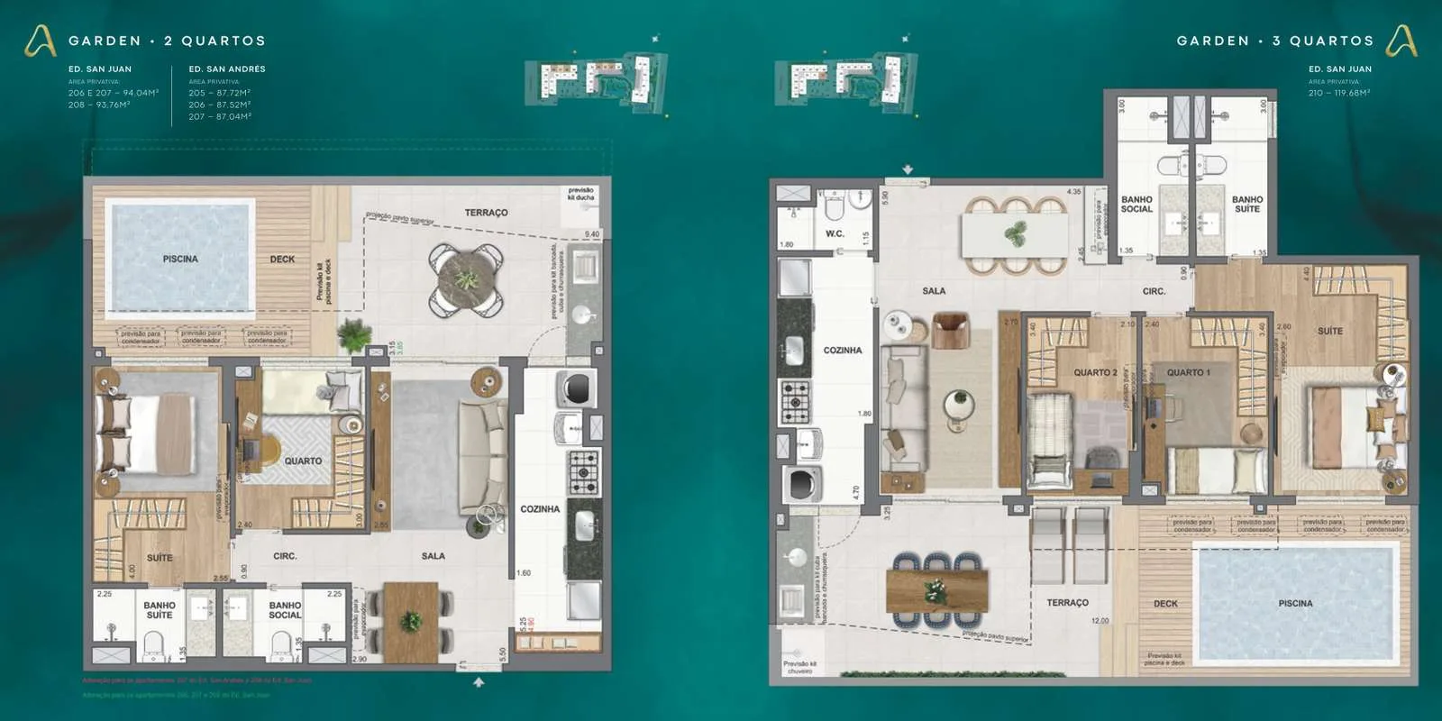 Planta 6: La Isla Residence Club, apartamento de alto padrão na Barra da Tijuca, Rio de Janeiro
