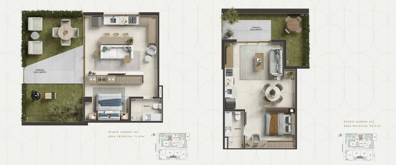 Planta 4: Oba Urca, apartamento de alto padrão na Urca, Rio de Janeiro