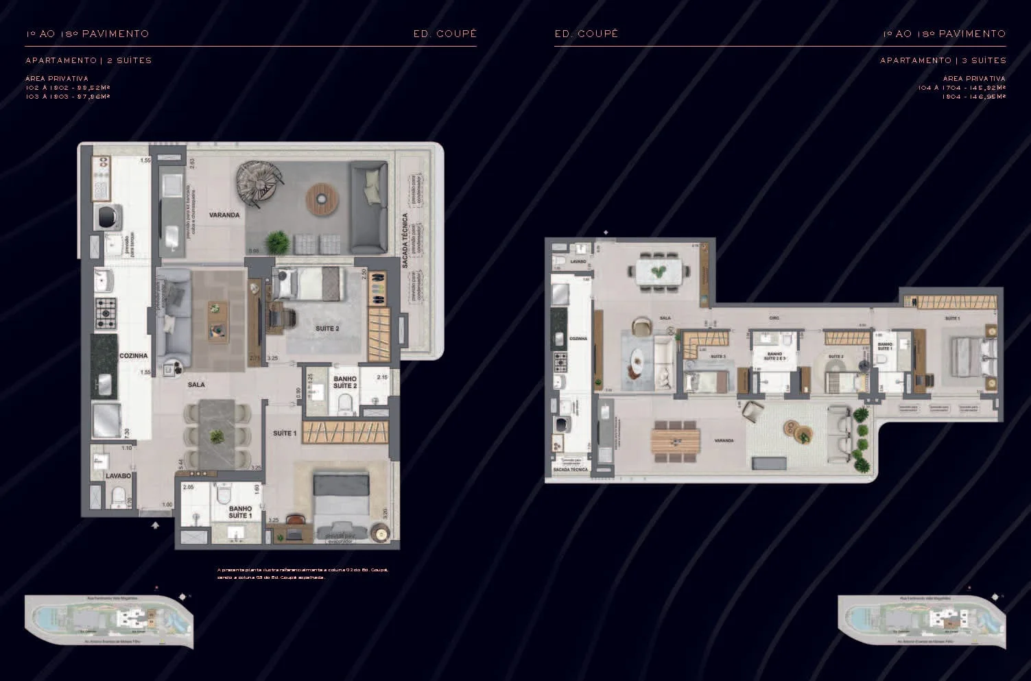 Planta 6: Coupe Tower RJZ Cyrela, apartamento de alto padrão na Barra da Tijuca, Rio de Janeiro