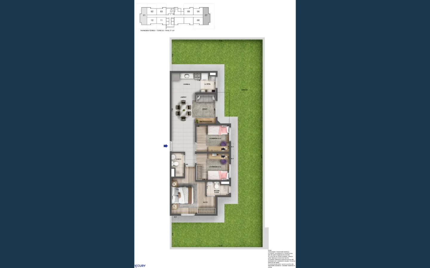 Planta 7: Nova Norte Samba Residencial, apartamento de alto padrão em Outro, Rio de Janeiro