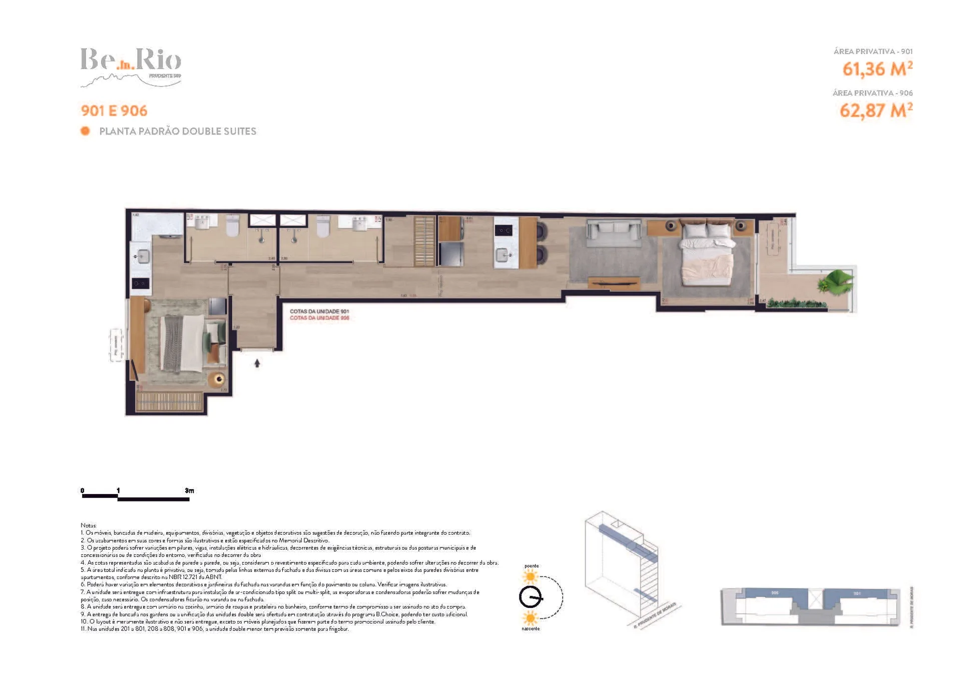 Planta 12: Be in Rio Prudente 589, studio de alto padrão em Ipanema, Rio de Janeiro
