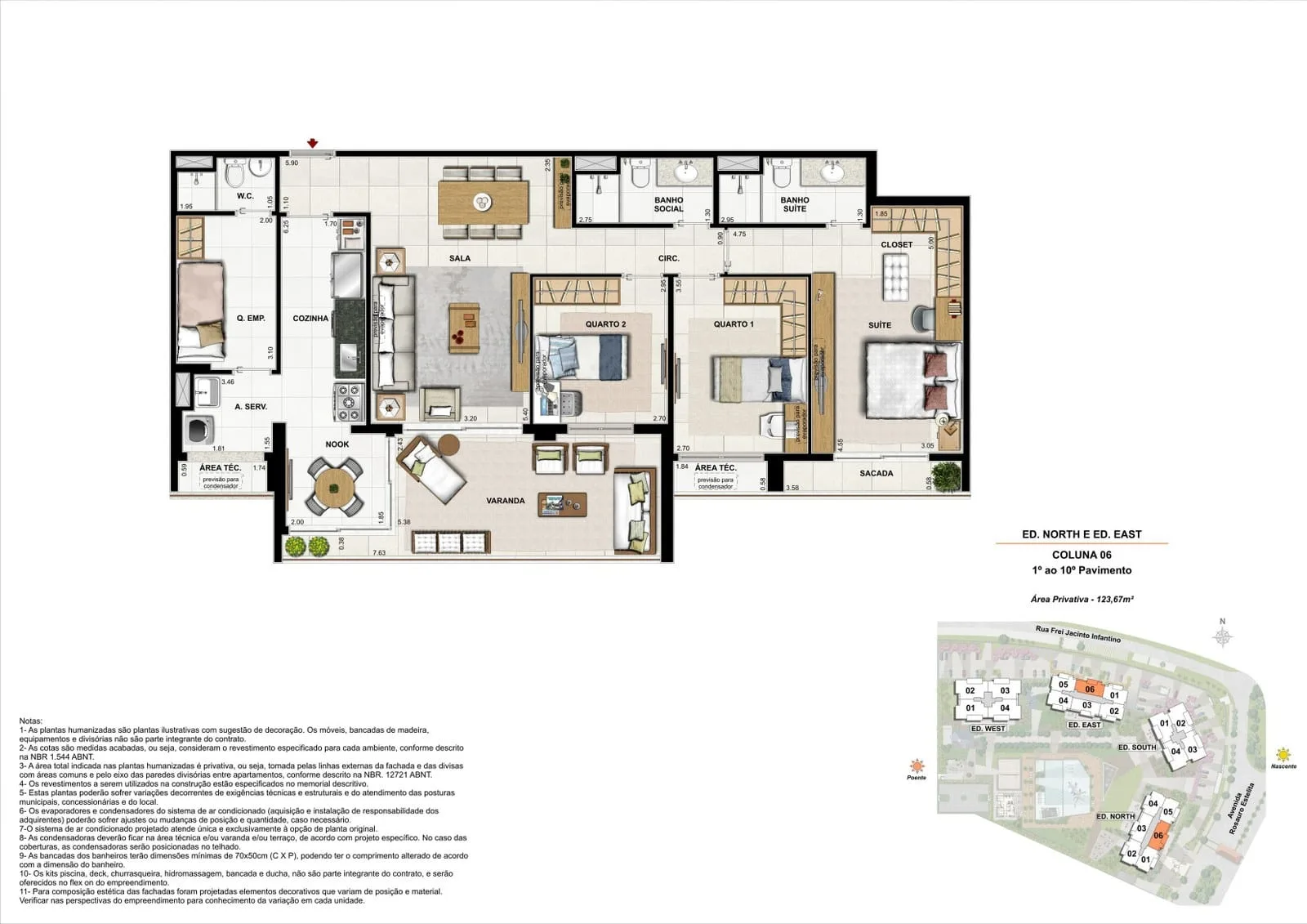 Planta 9: Latitud Barra da Tijuca, apartamento de alto padrão na Barra da Tijuca, Rio de Janeiro
