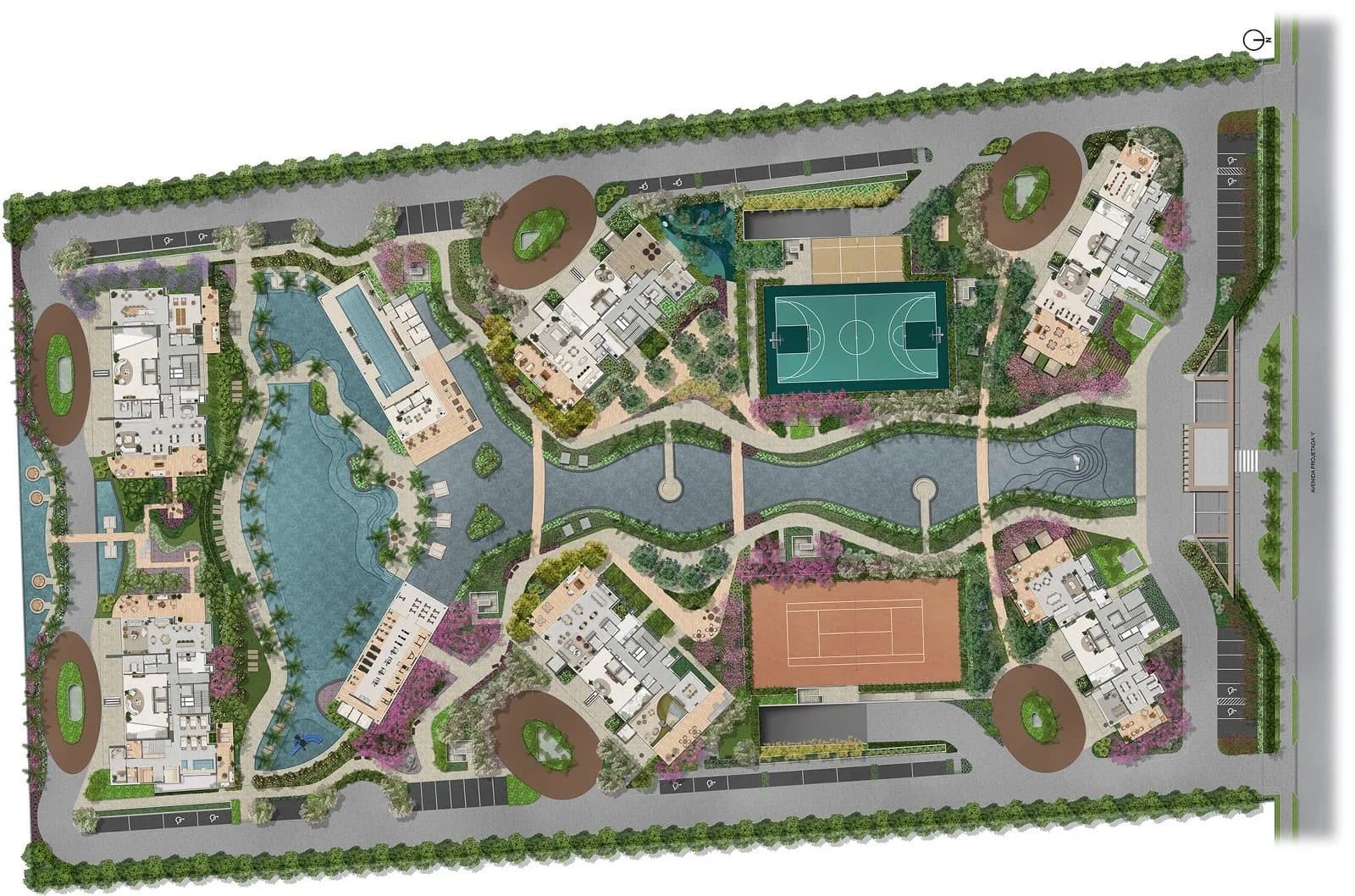 Planta 1: Oceana Golf Residence, apartamento de alto padrão na Barra da Tijuca, Rio de Janeiro
