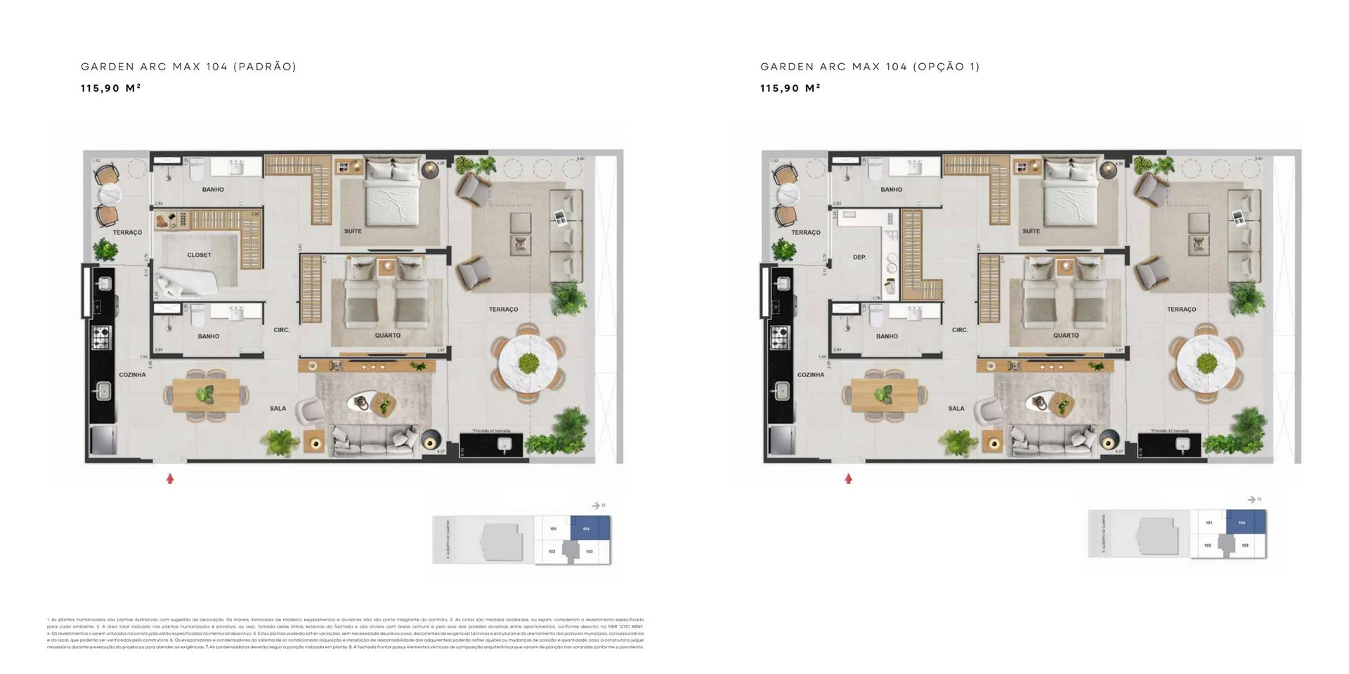 Planta 2: Arc Ipanema, apartamento de alto padrão em Ipanema, Rio de Janeiro