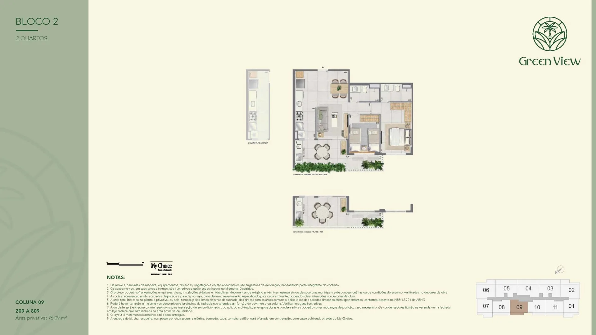 Planta 14: Green Park Barra, apartamento de alto padrão na Barra da Tijuca, Rio de Janeiro