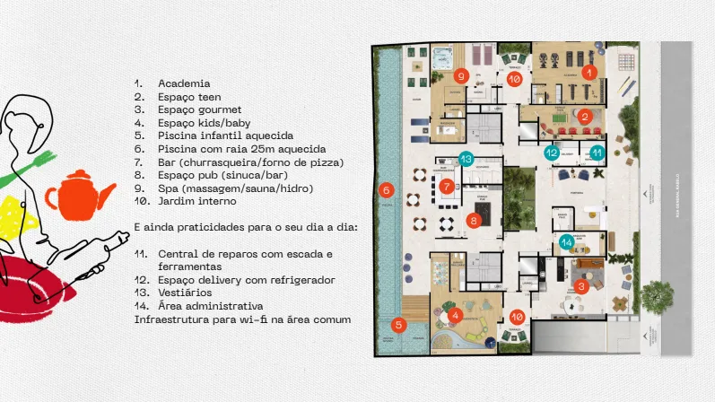Planta 2: Cora Gávea, apartamento de alto padrão na Gávea, Rio de Janeiro