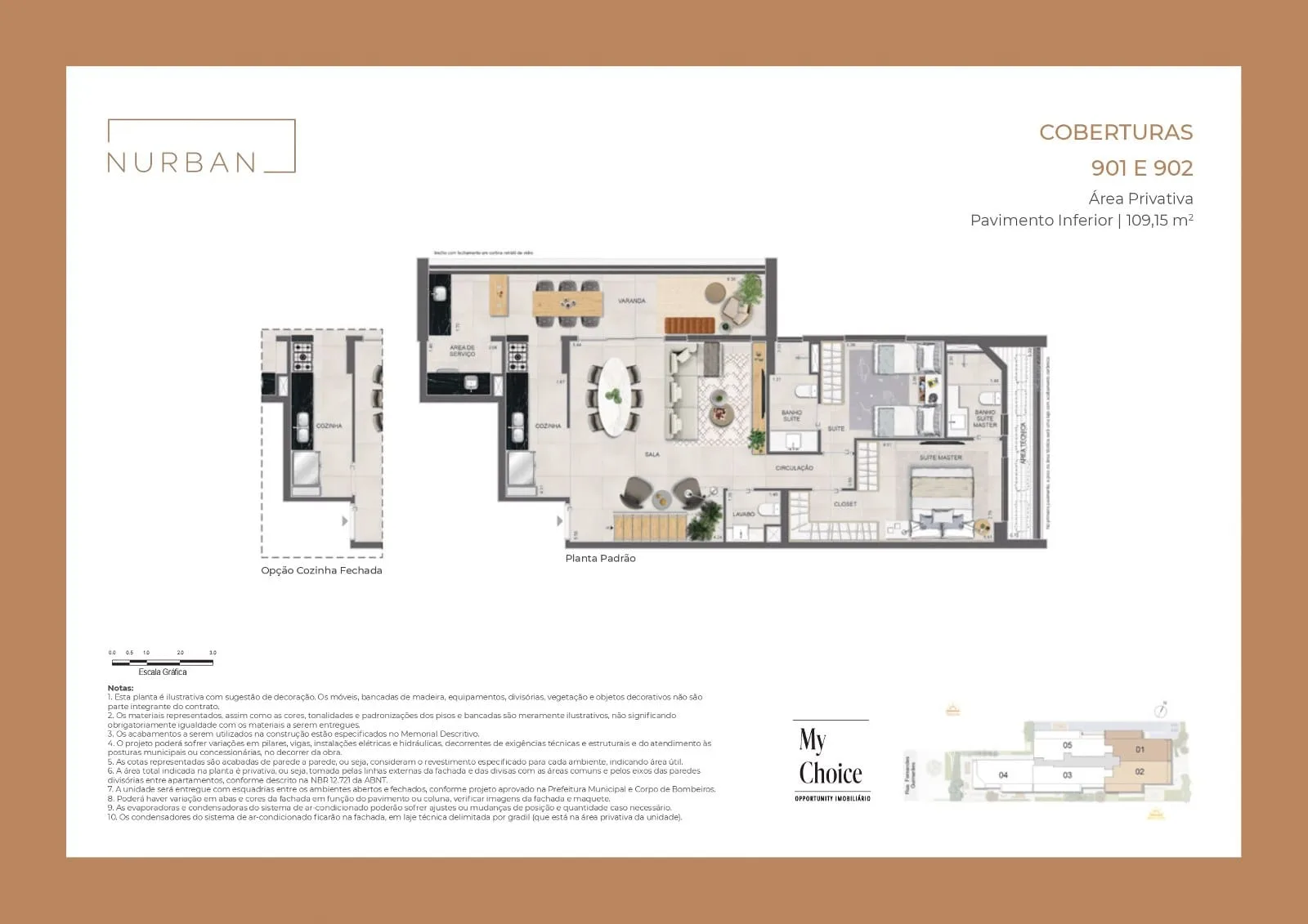 Planta 9: Nurban Botafogo, apartamento de alto padrão em Botafogo, Rio de Janeiro
