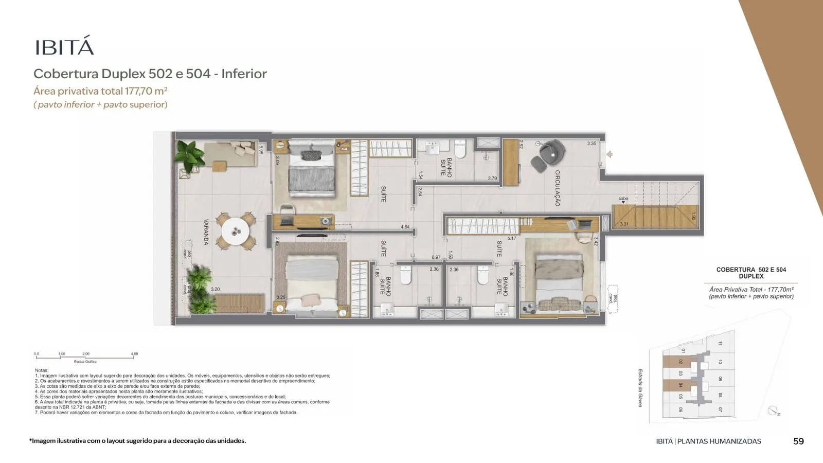 Planta 22: Ibitá São Conrado, apartamento de alto padrão em Outro, Rio de Janeiro