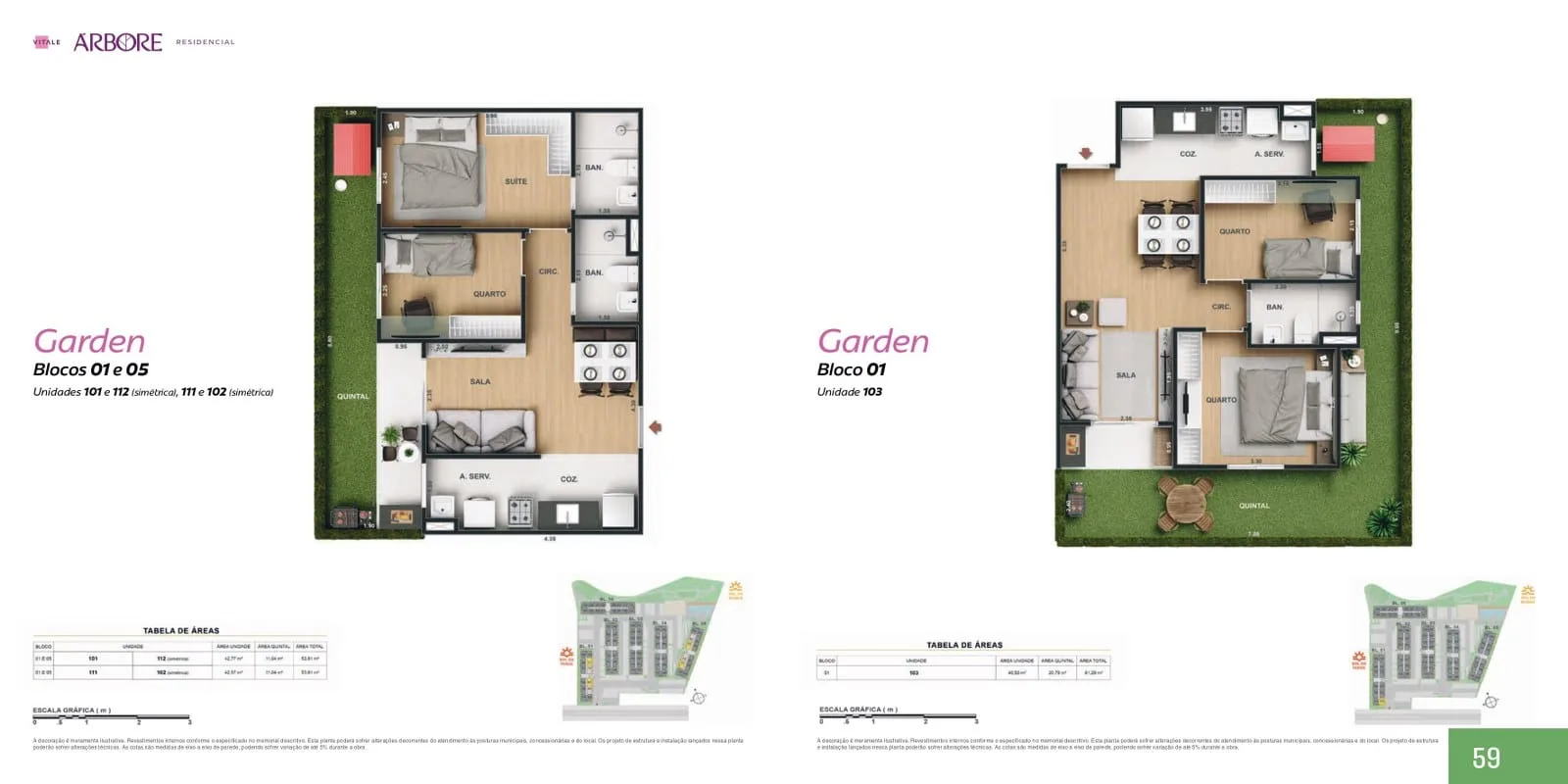 Planta 1: Árbore Camorim Residencial, apartamento de alto padrão em Outro, Rio de Janeiro