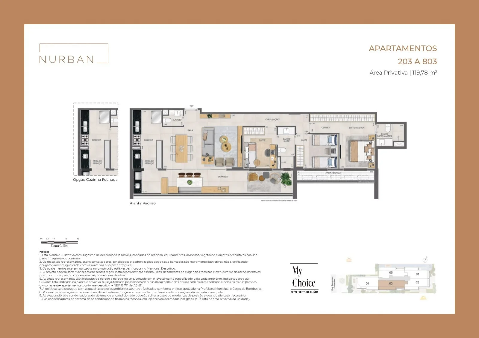 Planta 3: Nurban Botafogo, apartamento de alto padrão em Botafogo, Rio de Janeiro