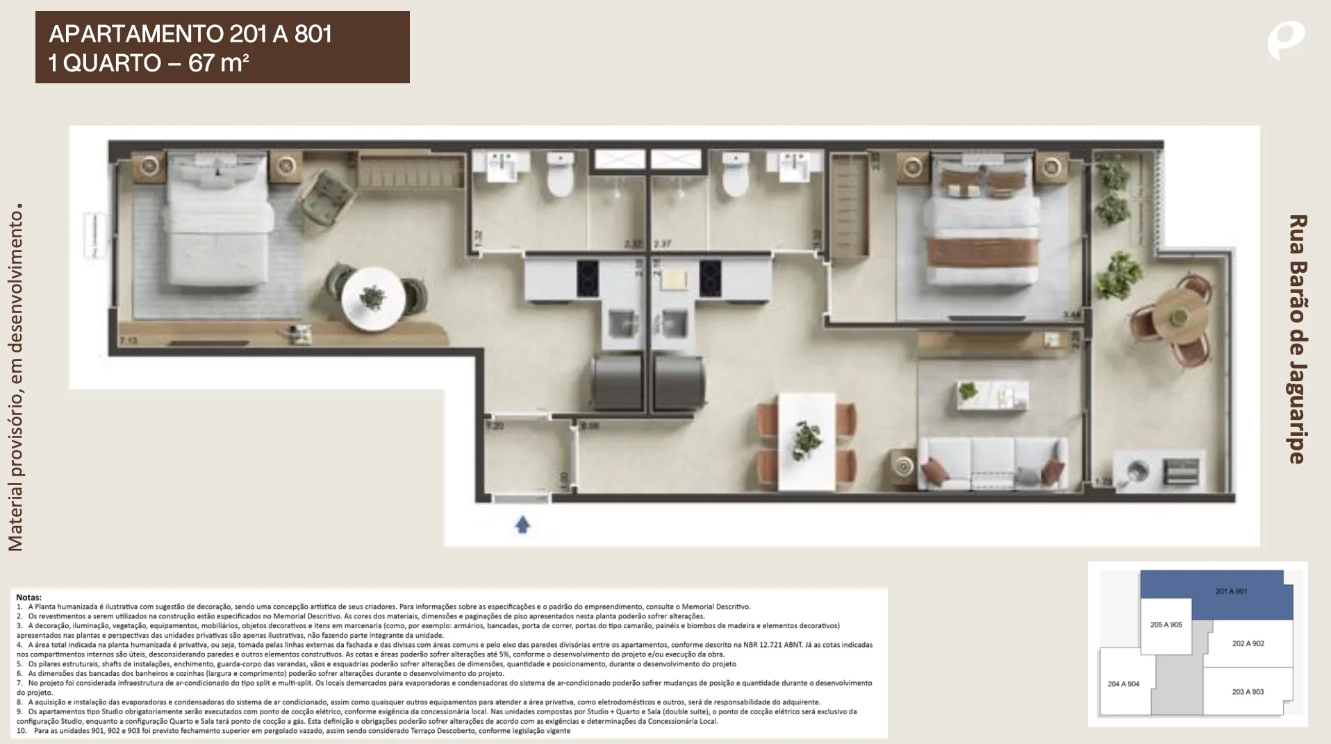 Planta 5: Jaguaripe 289 Ipanema, apartamento de alto padrão em Ipanema, Rio de Janeiro
