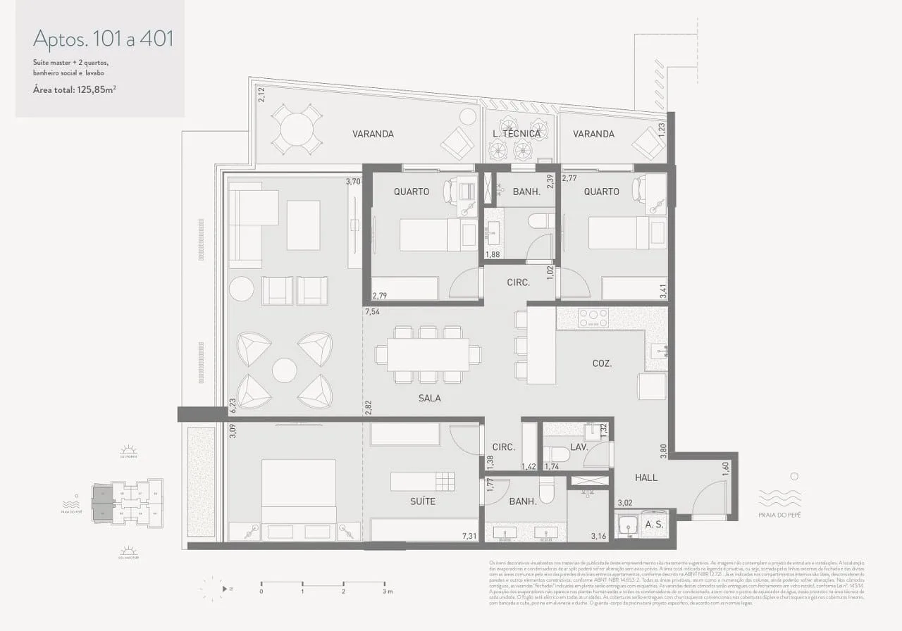 Planta 2: Signature Praia do Pepê, apartamento de alto padrão na Barra da Tijuca, Rio de Janeiro