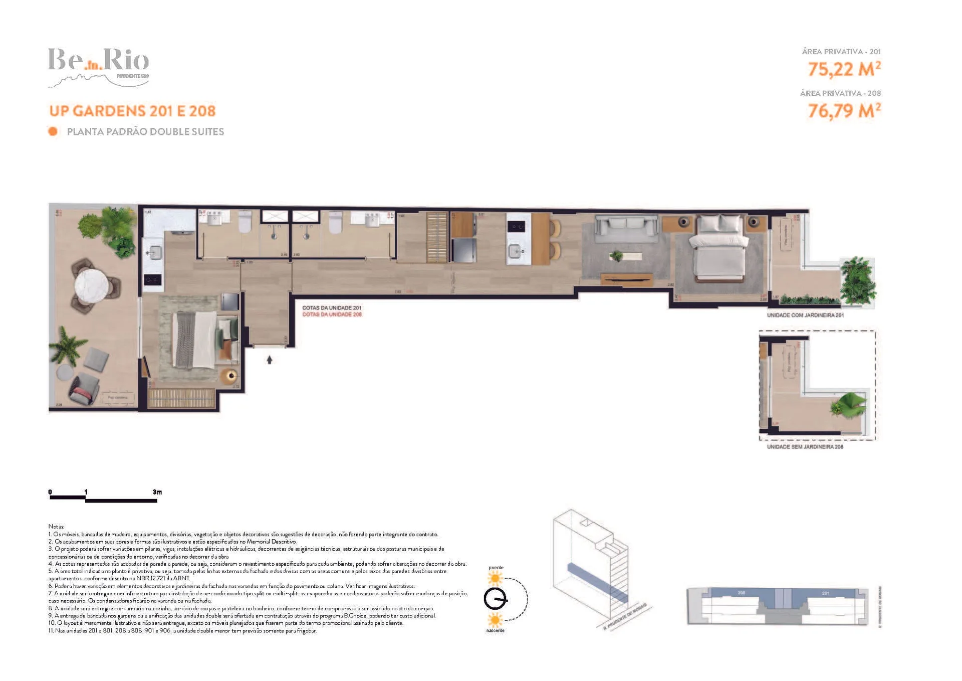 Planta 7: Be in Rio Prudente 589, studio de alto padrão em Ipanema, Rio de Janeiro