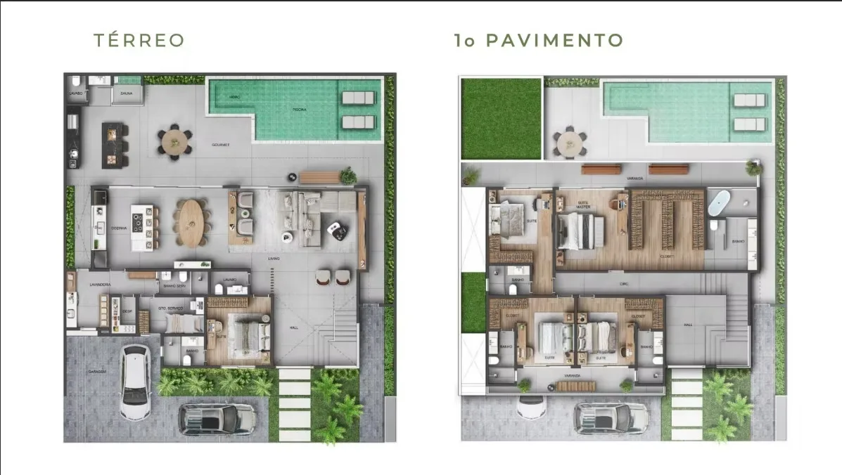 Planta 2: Terrah Américas Clube, apartamento de alto padrão no Recreio dos Bandeirantes, Rio de Janeiro