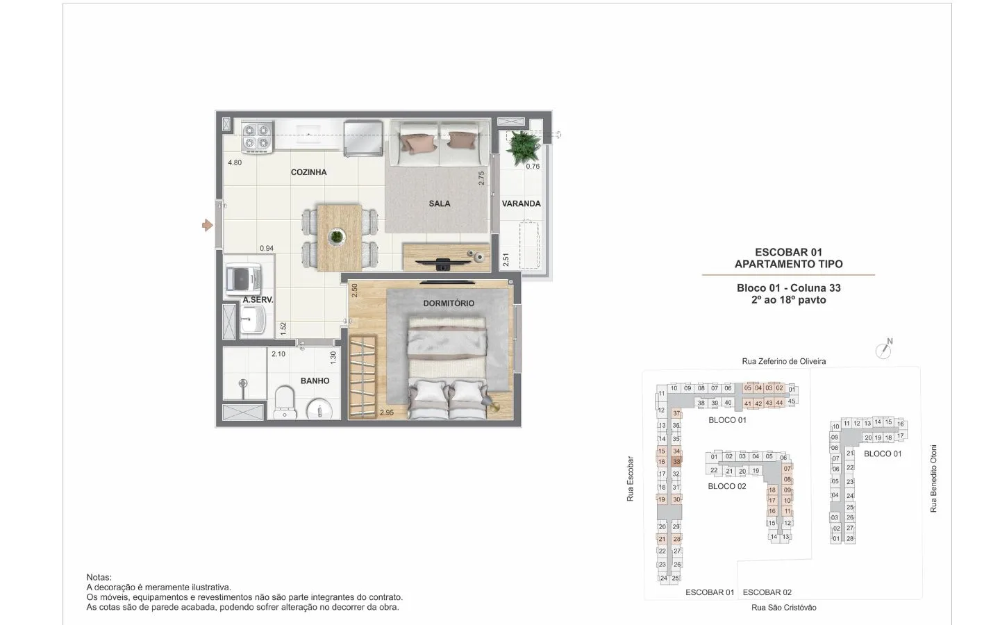 Planta 7: Luzes do Rio Porto Maravilha, apartamento de alto padrão no Centro, Rio de Janeiro