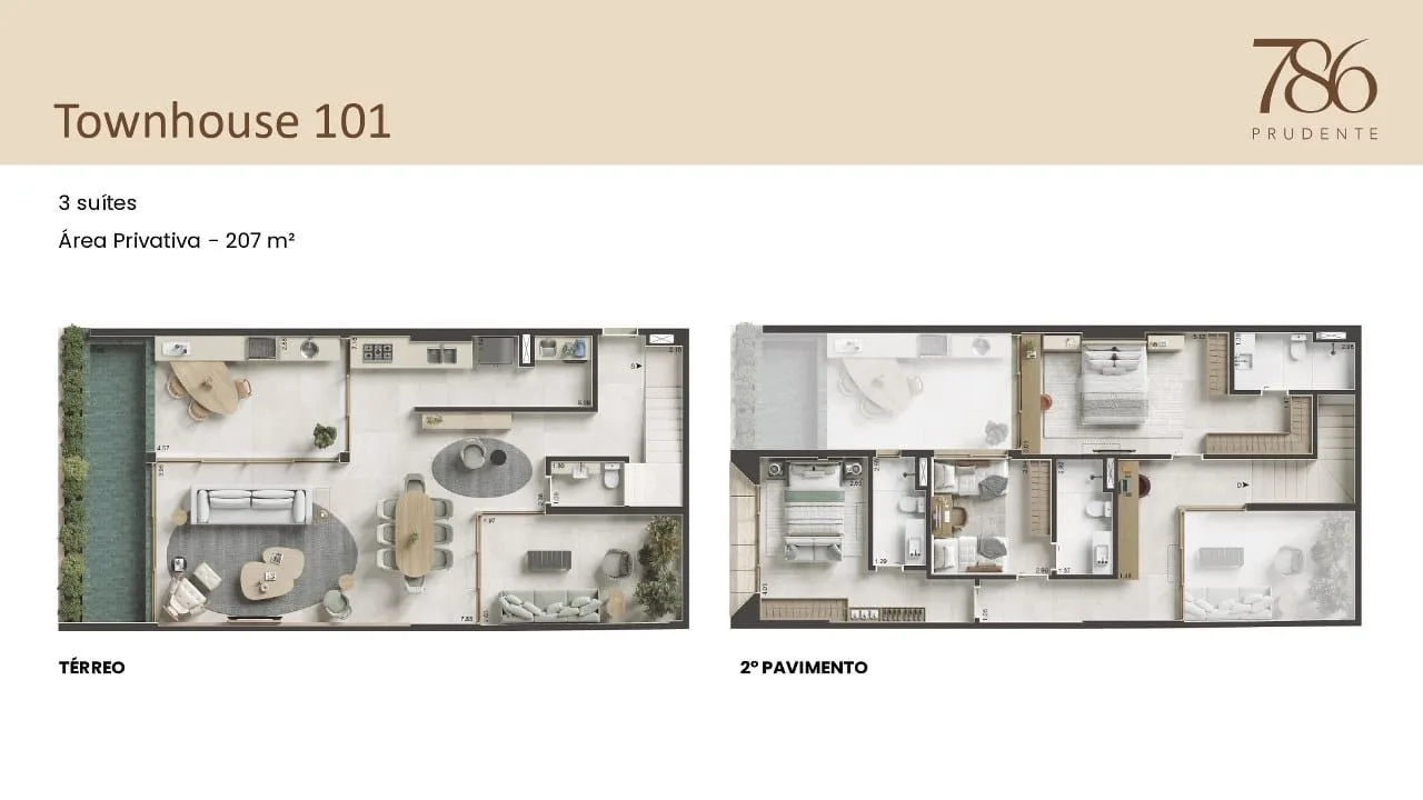 Planta 3: 786 Prudente, apartamento de alto padrão em Ipanema, Rio de Janeiro