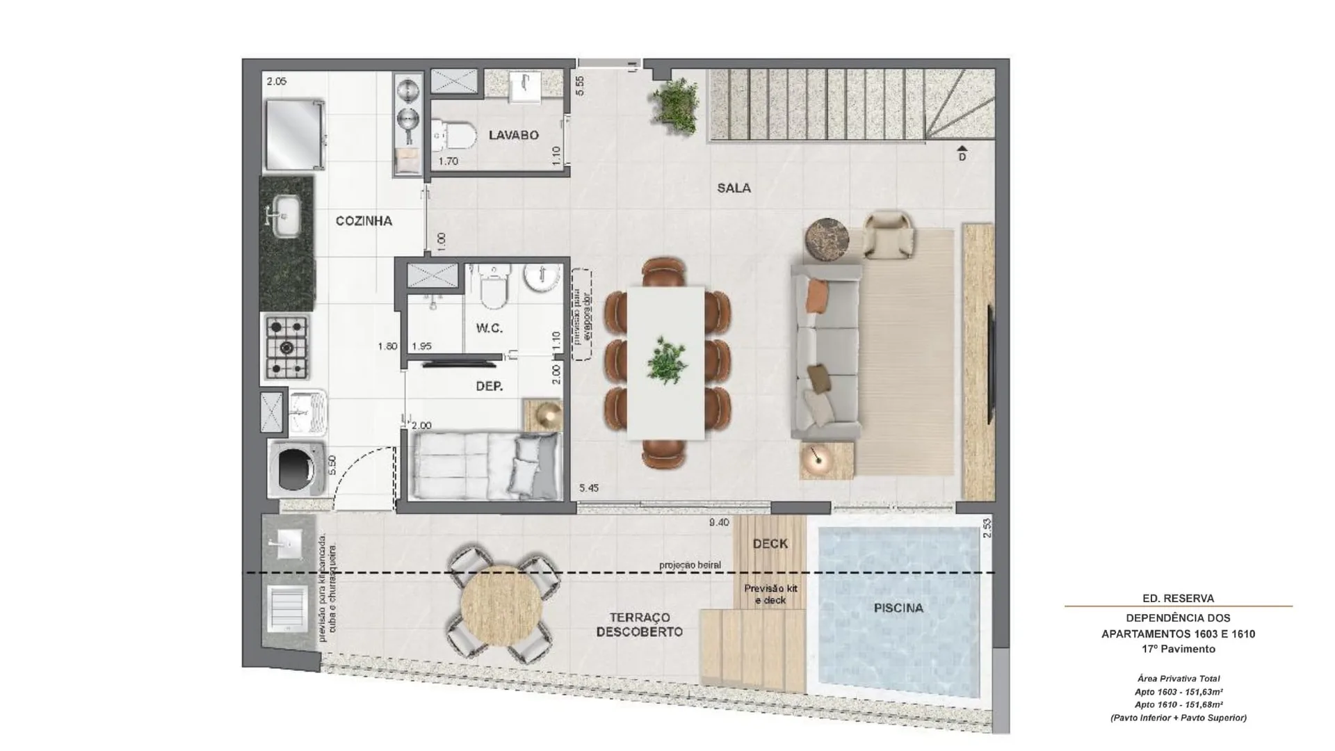 Planta 32: Endless Peninsula, apartamento de alto padrão na Barra da Tijuca, Rio de Janeiro
