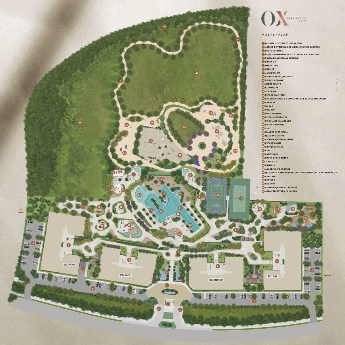 Planta 8: Ox Park Design, apartamento de alto padrão na Barra da Tijuca, Rio de Janeiro