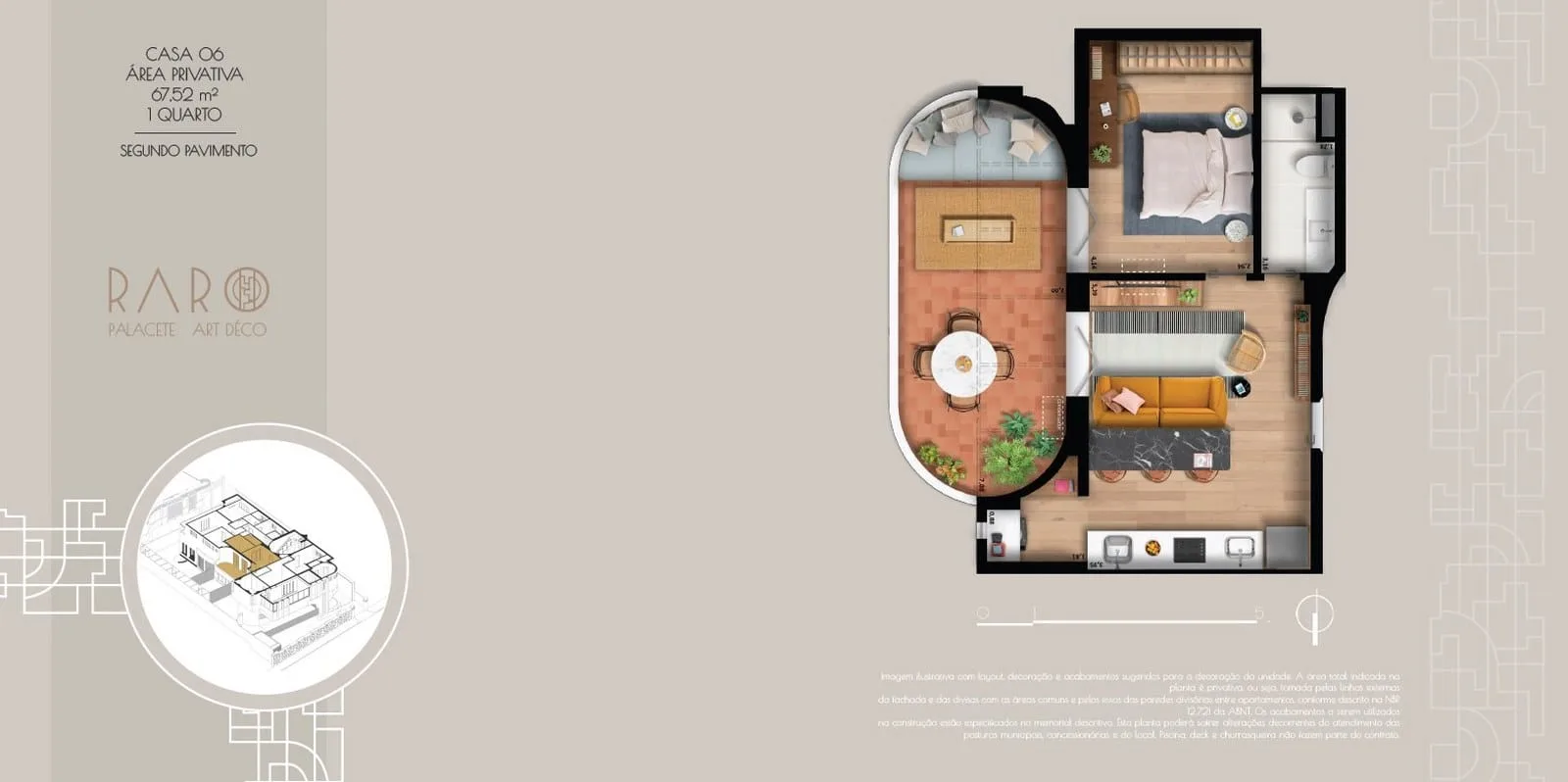 Planta 7: Raro Botafogo, apartamento de alto padrão em Botafogo, Rio de Janeiro