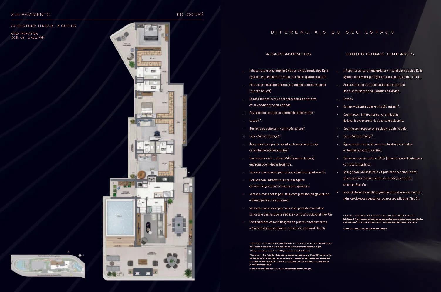 Planta 10: Coupe Tower RJZ Cyrela, apartamento de alto padrão na Barra da Tijuca, Rio de Janeiro