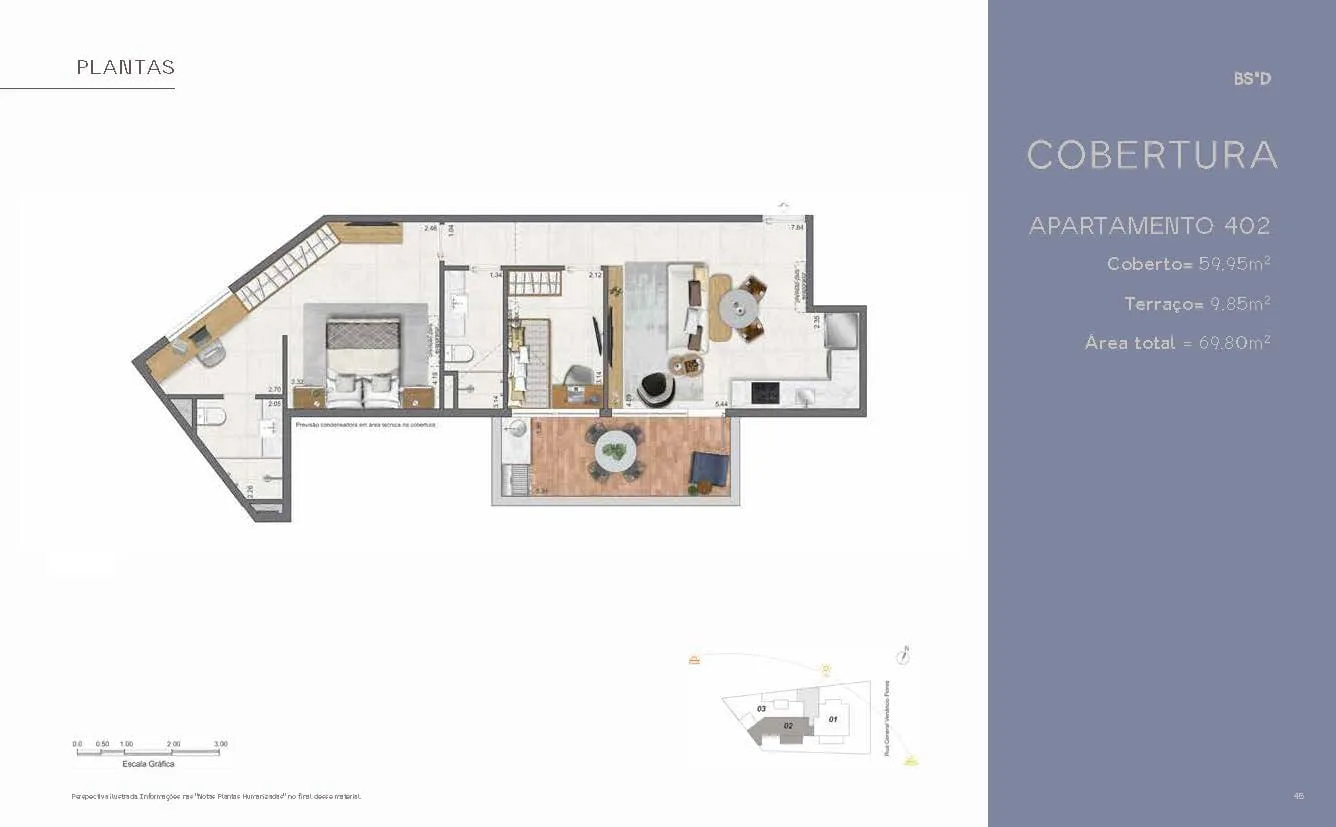 Planta 18: Villa Mozak, apartamento de alto padrão no Leblon, Rio de Janeiro
