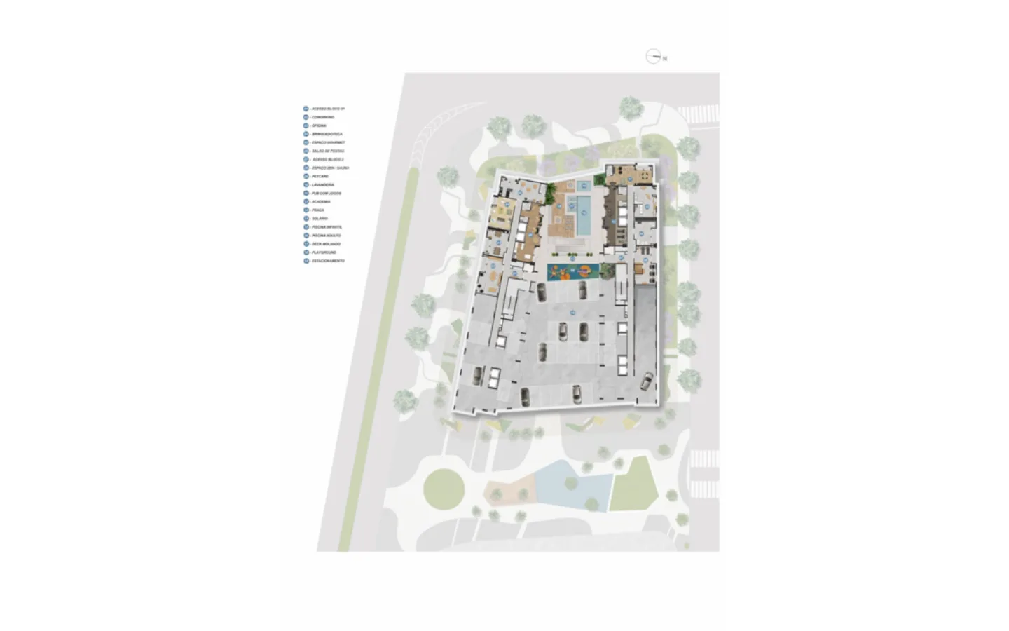 Planta 10: The Pier Residencial, studio de alto padrão no Centro, Rio de Janeiro